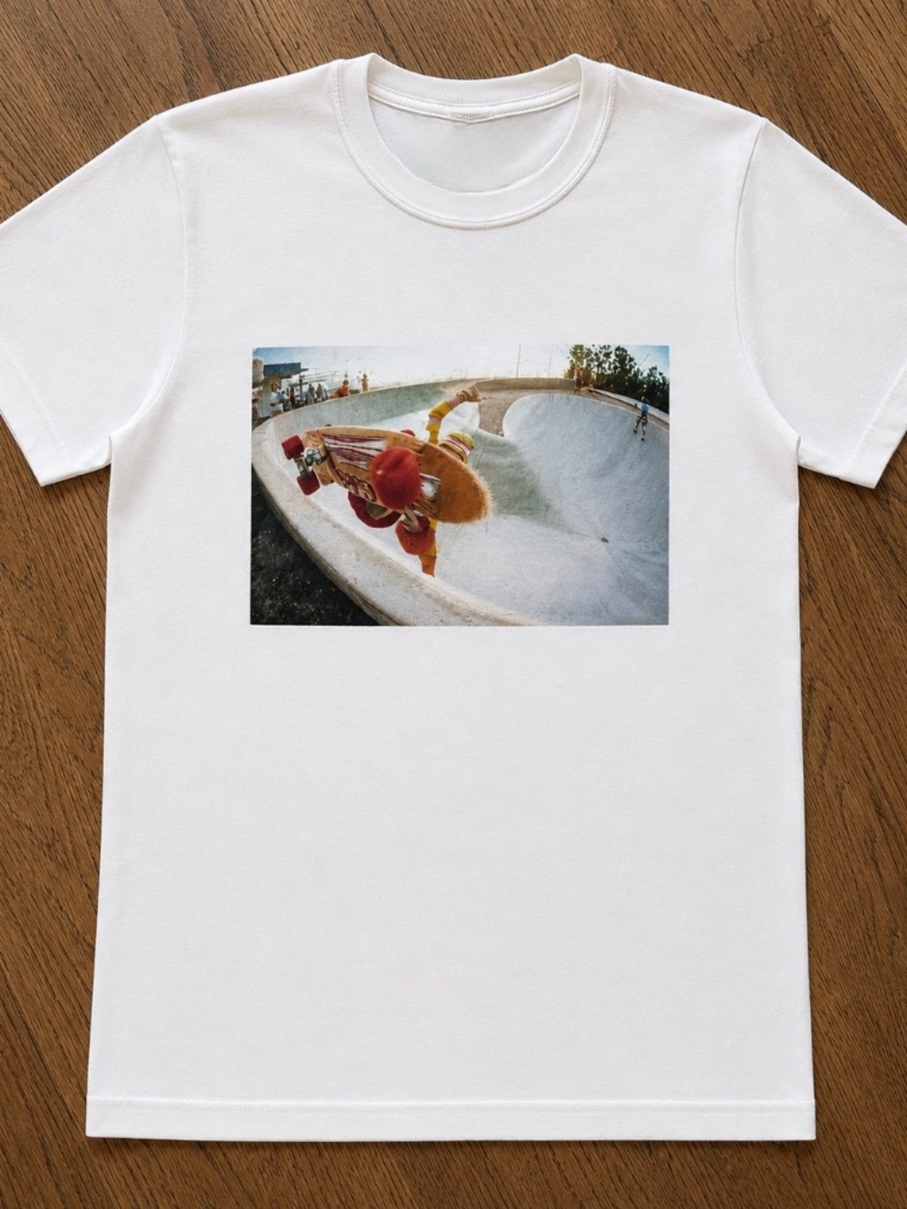 Retro 70's skate photo fo Brad Bowman